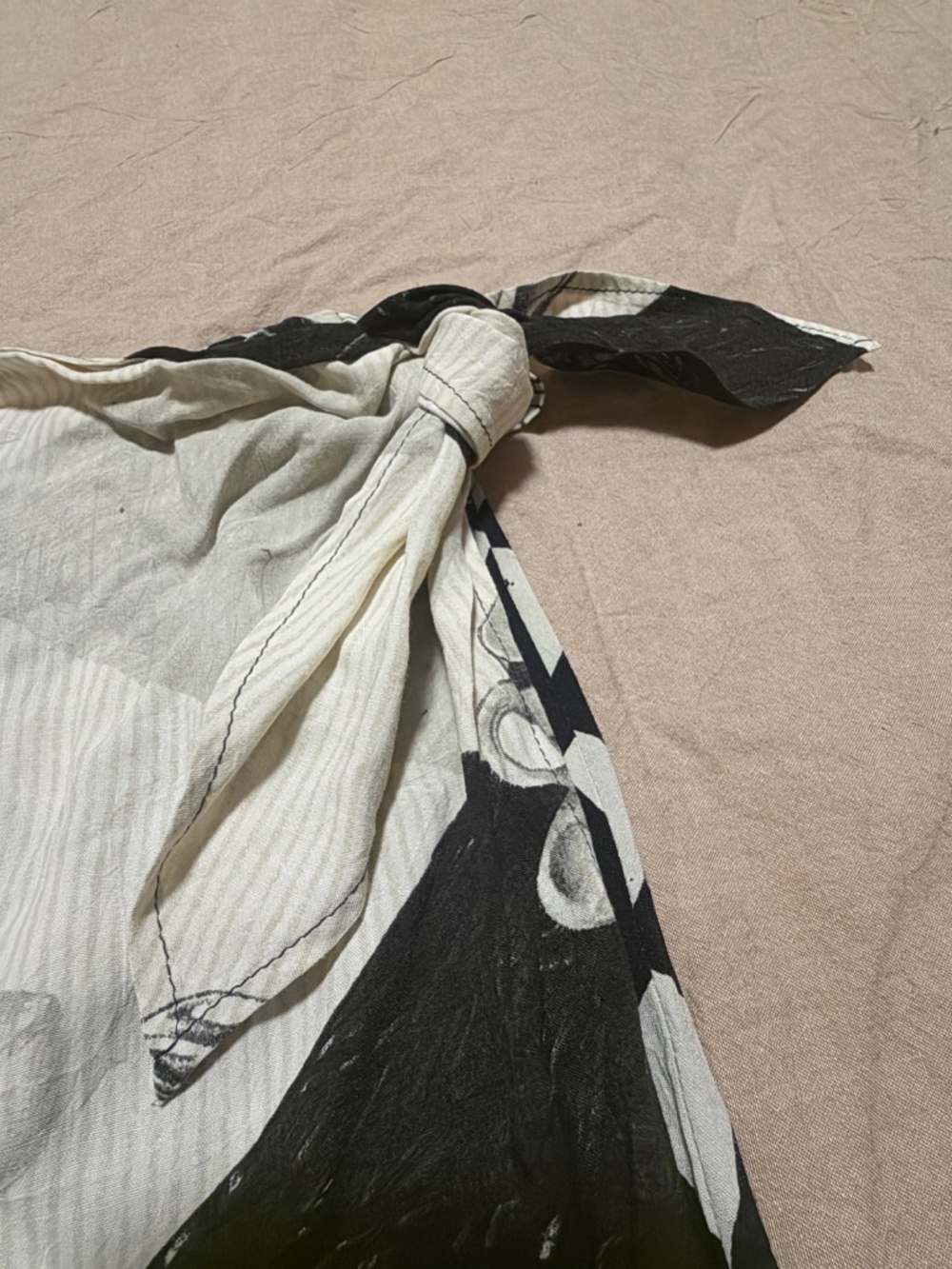Jams World Vintage Black White Abstract Checkerboard Wrap Skort Shorts skirt M - Picture 8 of 13